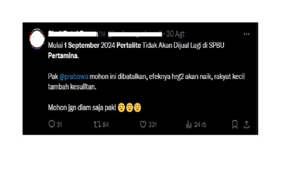 Hoaks: Pertalite tidak Dijual Lagi Mulai 1 September, Cek Faktanya Yuk!