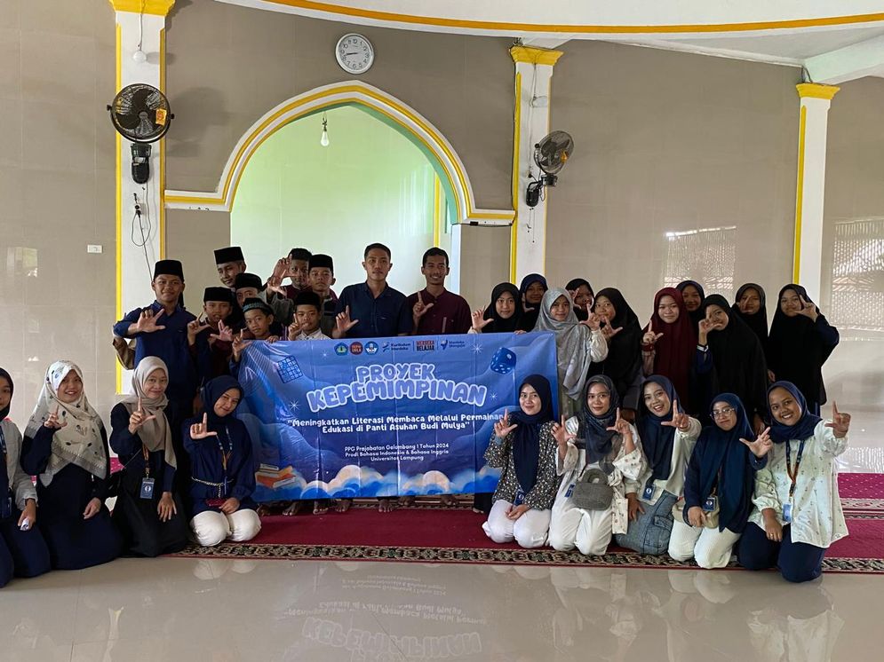 Mahasiswa PPG Unila Gelar Kegiatan Literasi di Panti Asuhan Budi Mulya