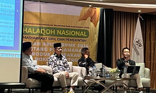 Halaqoh Nasional Masyarakat Sipil Dan Pemerintah "Telaah Kritis RPMK 2024 tentang Pengamanan Produk Tembakau dan Rokok Elektronik" di Jakarta, 17 September 2024.
