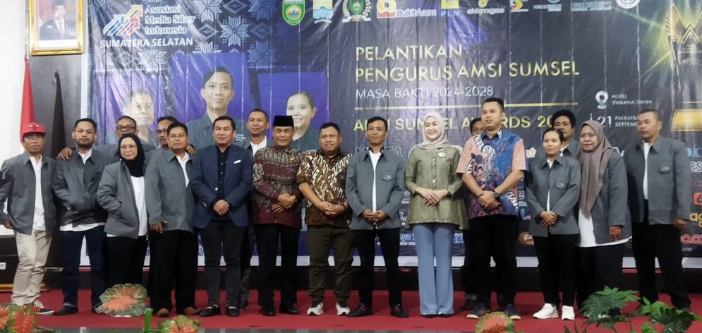 Resmi Dilantik, Berikut Nama-nama Kepengurusan AMSI Sumsel Periode 2024-2028