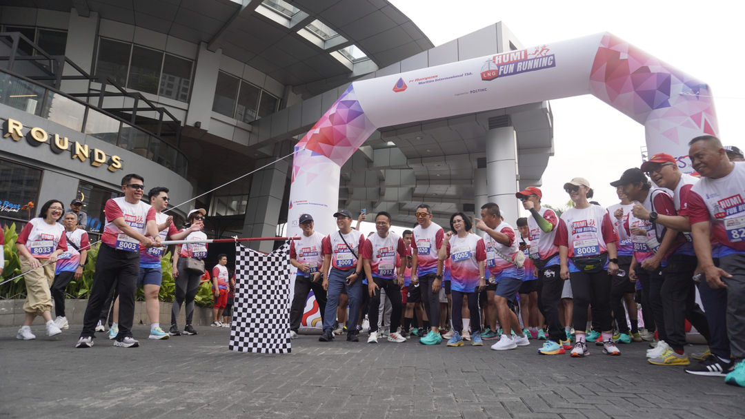 Acara HUMI Fun Running sebagai perayaan ulang tahun PT Humpuss Maritim Internasional Tbk (HUMI) ke-8, Minggu, 22 September 2024.