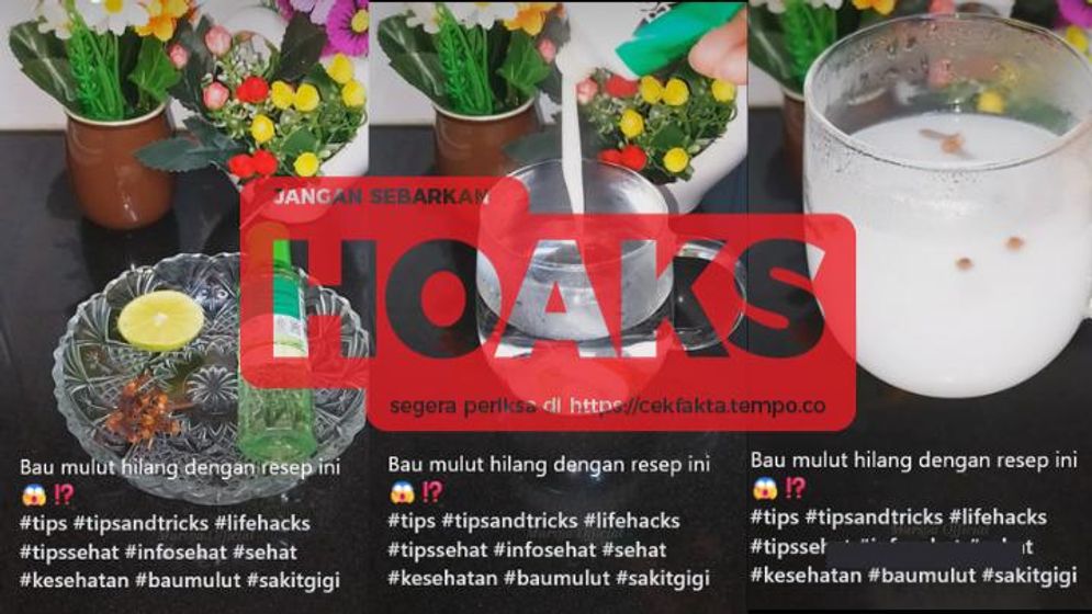 Cek Fakta: Klaim Menghilangkan Bau Mulut dengan Campuran Cengkeh, Pasta Gigi, dan Minyak Kayu Putih