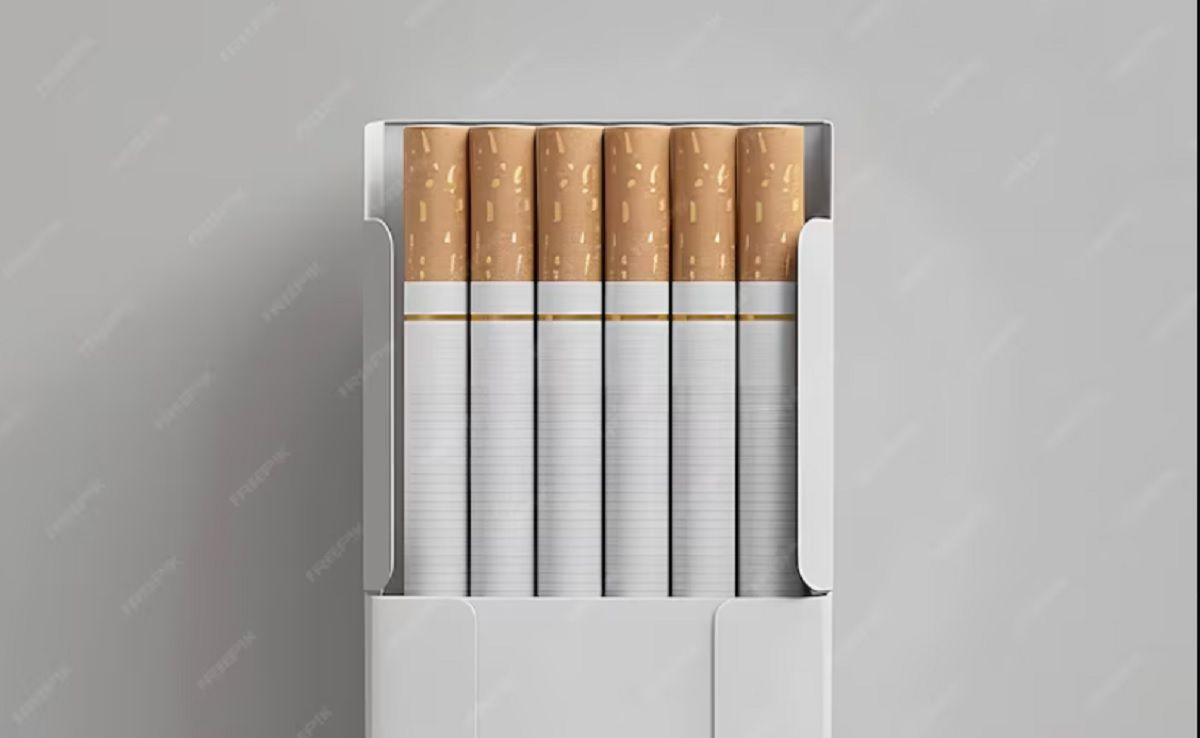 Ilustrasi rokok kemasan polos.