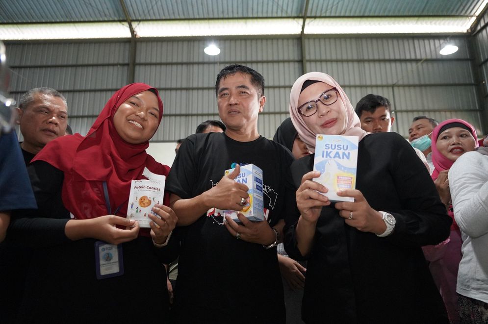 KKP dan Kemenkop UKM Luncurkan Susu Ikan sebagai Produk Hilirisasi.