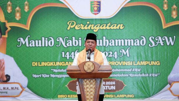 Peringatan Maulid Nabi Pemprov Lampung, Dr. Mahmudin: Rasulullah, Satu-satunya Teladan