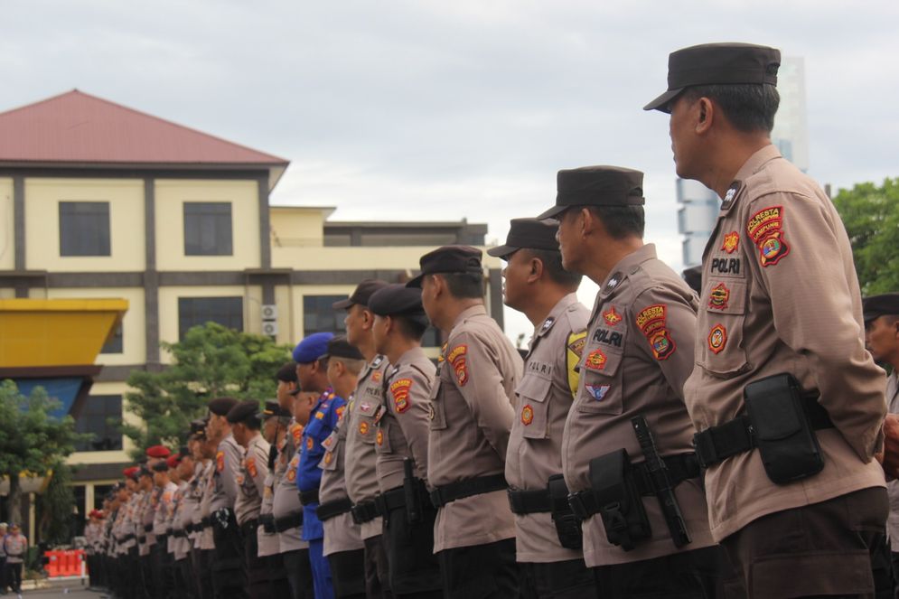 160 Personel Polisi Amankan Kampanye Hari Pertama Pilwakot Bandar Lampung.jpeg