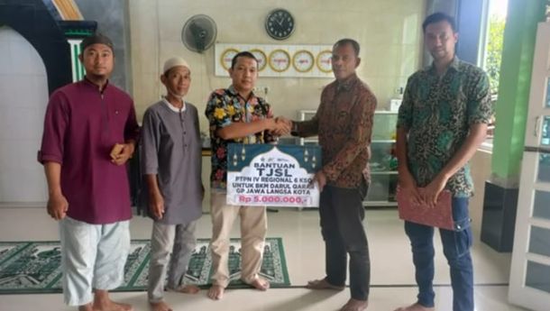 PTPN IV Regional 6 KSO Bantu Renovasi Mushola Langsa, Aceh