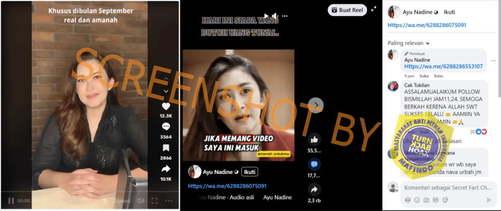 Waspada Penipuan: Nafa Urbach Bagikan Uang Rp 15 Juta Khusus untuk yang Sudah Follow TikToknya