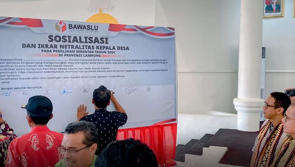 Bawaslu Lampung Soroti Netralitas Kepala Desa dan Lurah Jelang Pilkada 2024