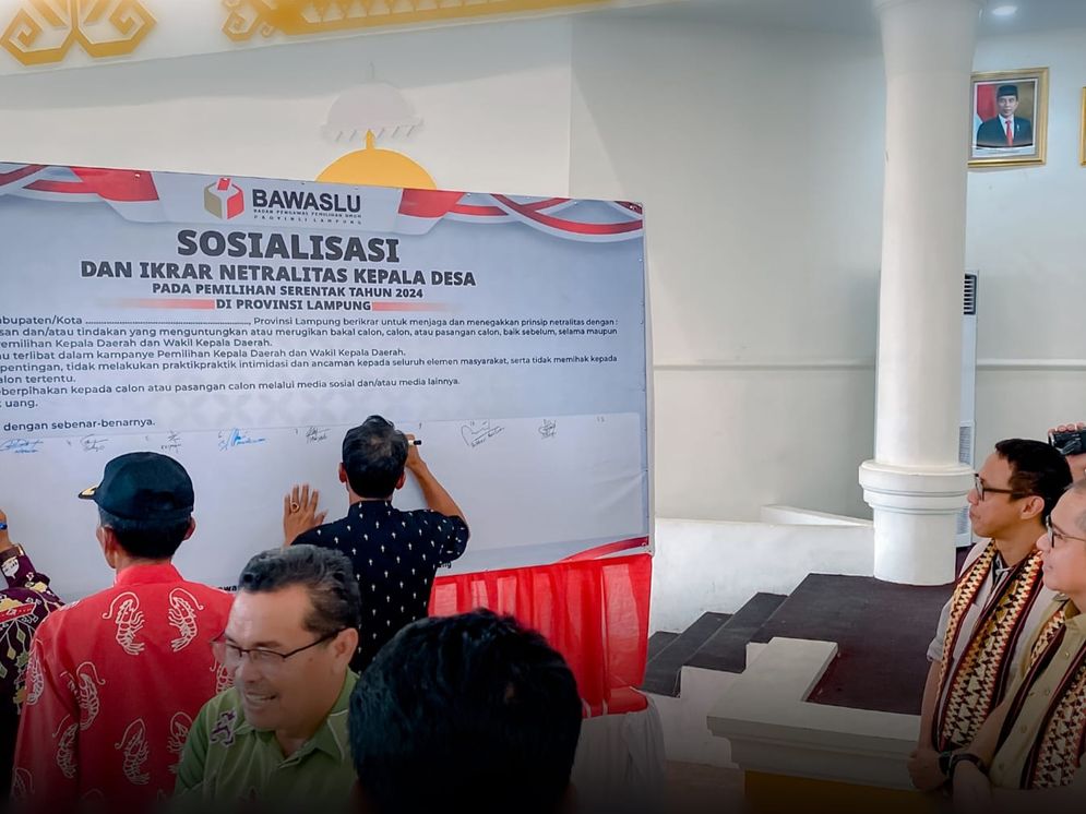 Bawaslu Lampung Soroti Netralitas Kades dan Lurah Jelang Pilkada 2024