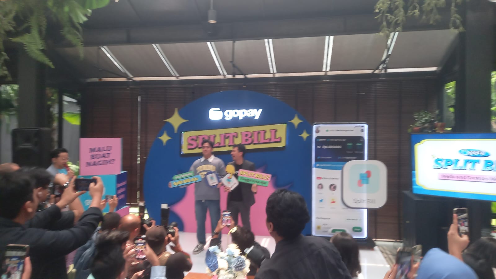 GoTo Financial memperkenalkan fitur Split Bill dalam acara gathering bersama creator dan media di Jakarta, Kamis, 3 Oktober 2024.