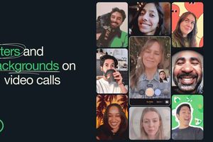 Fitur baru, filter dan background di video call WhatsApp.
