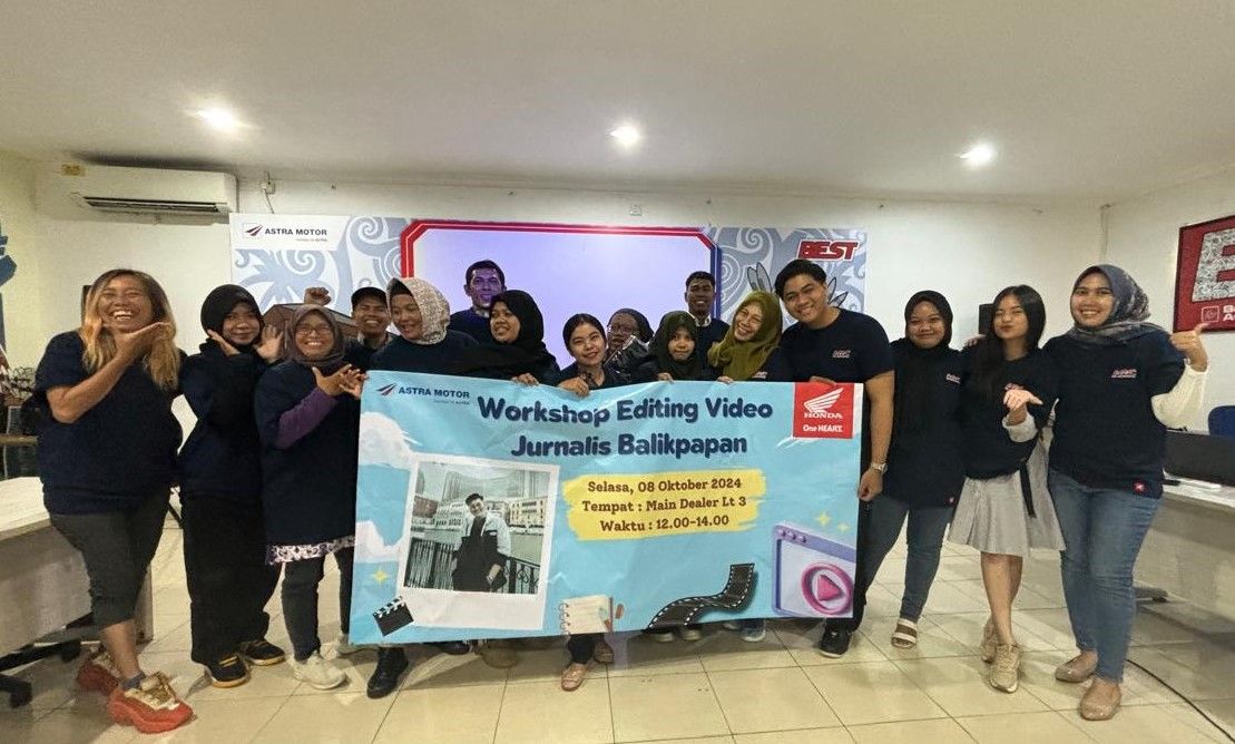 Astra Motor Kaltim 1 Fasilitasi Workshop Editing Video untuk Jurnalis Balikpapan