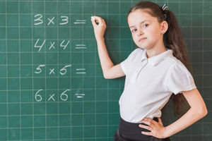 Ilustrasi anak belajar matematika.