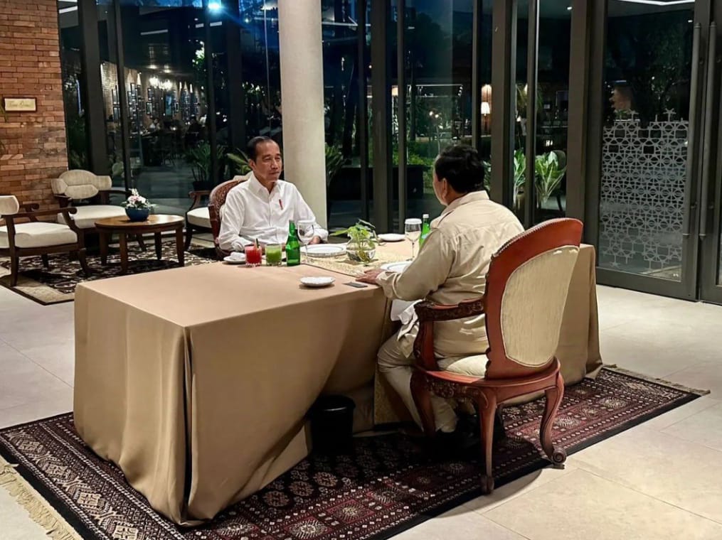 Jokowi dan Prabowo makan malam bersama, Selasa, 8 Oktober 2024.