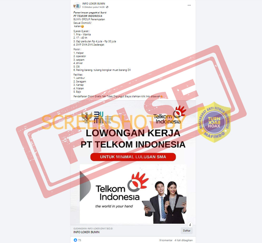 Jangan Tertipu! Penerimaan Pegawai Baru PT Telkom Indonesia