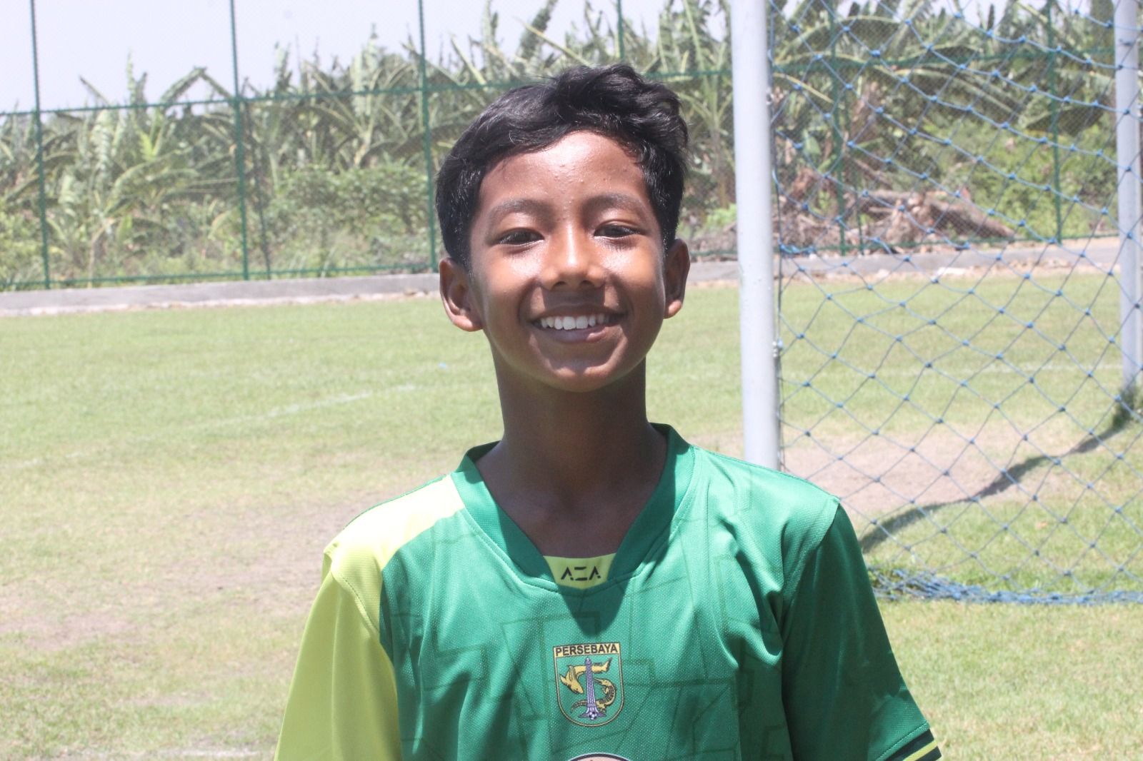 Kaka atau Muhammad Rizky Achnovka usai membela Persebaya U-13 di Piala Suratin 2024 Kota Surabaya