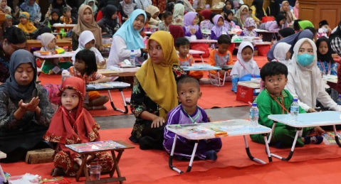 Dharma Wanita Persatuan PPU Gelar Lomba Mewarnai Tingkat TK, Semarakkan HUT ke-25