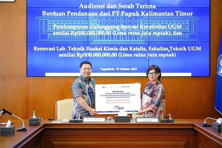 PT Pupuk Kaltim Beri Bantuan Pendanaan Pendidikan Rp 1 Miliar ke UGM