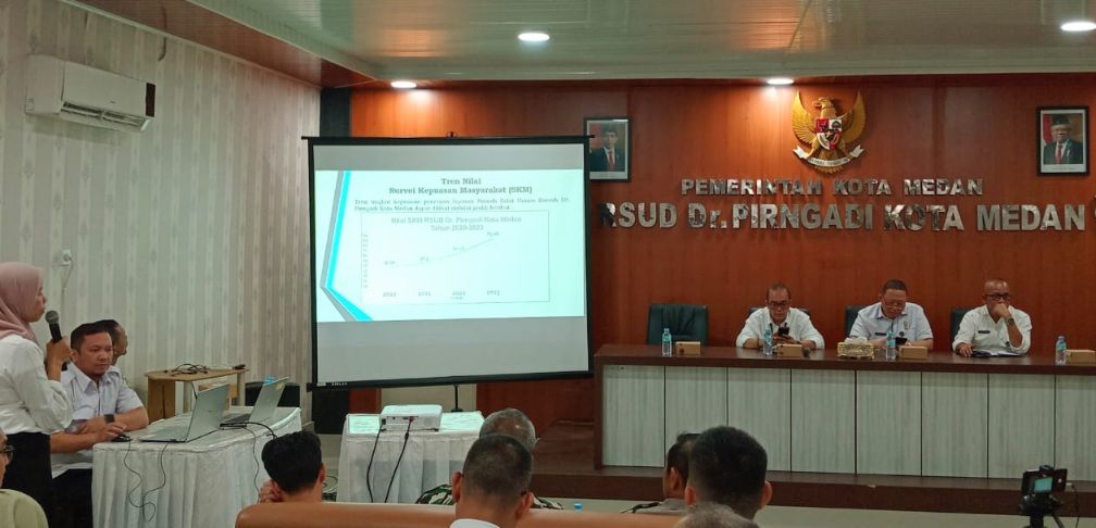 RSUD Pirngadi menggelar FKP untuk memaparkan hasil SKM Semester 1-2024 serta perbaikan pelayanan yang telah dilakukan