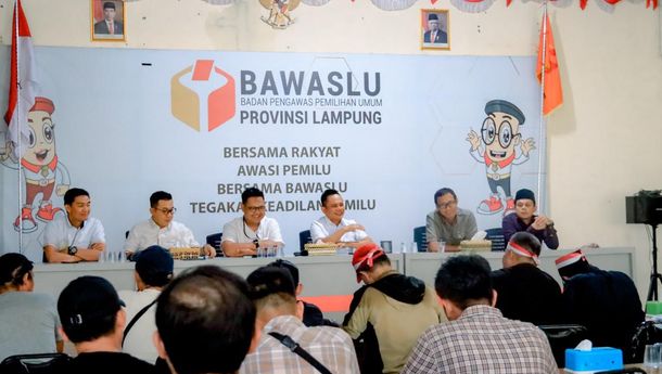 Bawaslu Lampung Rilis Hasil Pengawasan Kampanye Pemilu 2024