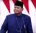 Prabowo Subianto saat pelantikan presiden RI 2024-2029 di Jakarta, Minggu, 20 Oktober 2024.