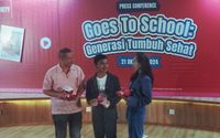 Konferensi pers Kejar Mimpi Goes to School CIMB Niaga di Jakarta, Senin, 21 Oktober 2024.