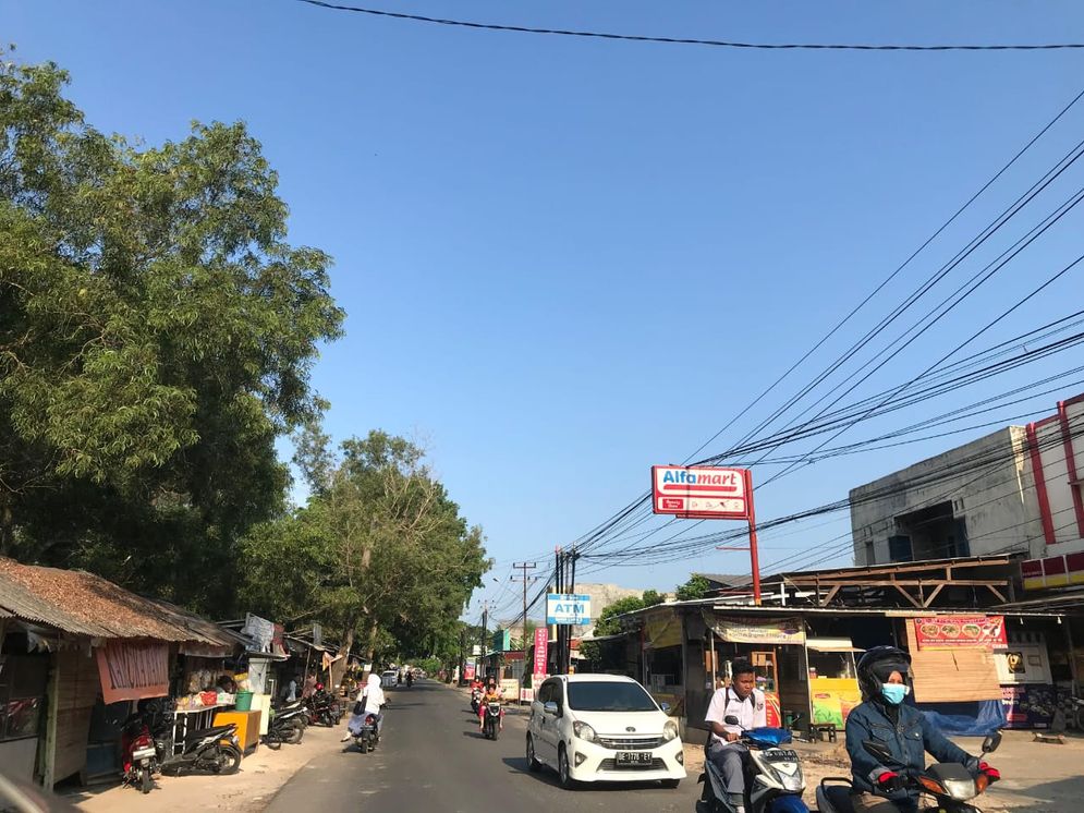 Cuaca nampak cerah di Jl. Pulau Sebesi, Sukarame, Kec. Sukarame, Kota Bandar Lampung.