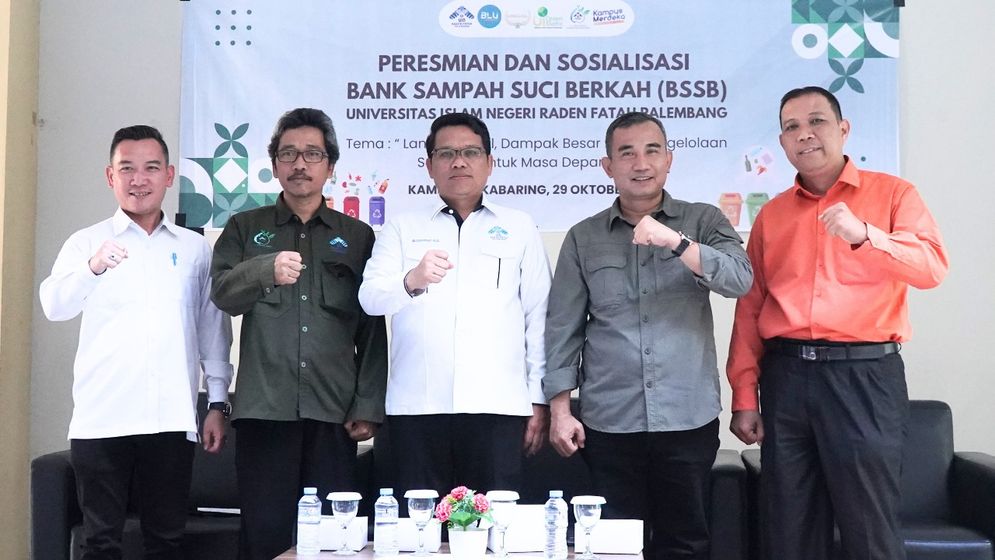 Kelola Sampah dan Wujudkan Lingkungan Bersih, UIN Raden Fatah Resmikan Bank Sampah Suci Berkah