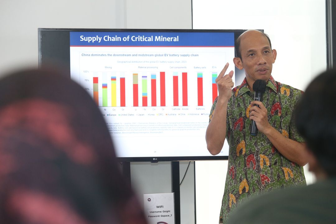 Arcandra Tahar di acara Qsight, “Outlook Energi 2025 dan Kemandirian Energi Indonesia” yang berlangsung di Q Space Jakarta, Rabu, 30 Oktober 2024.