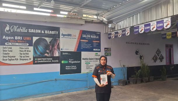 Usaha Salon di Kediri Berdaya dengan Dukungan BRI dan AgenBRILink