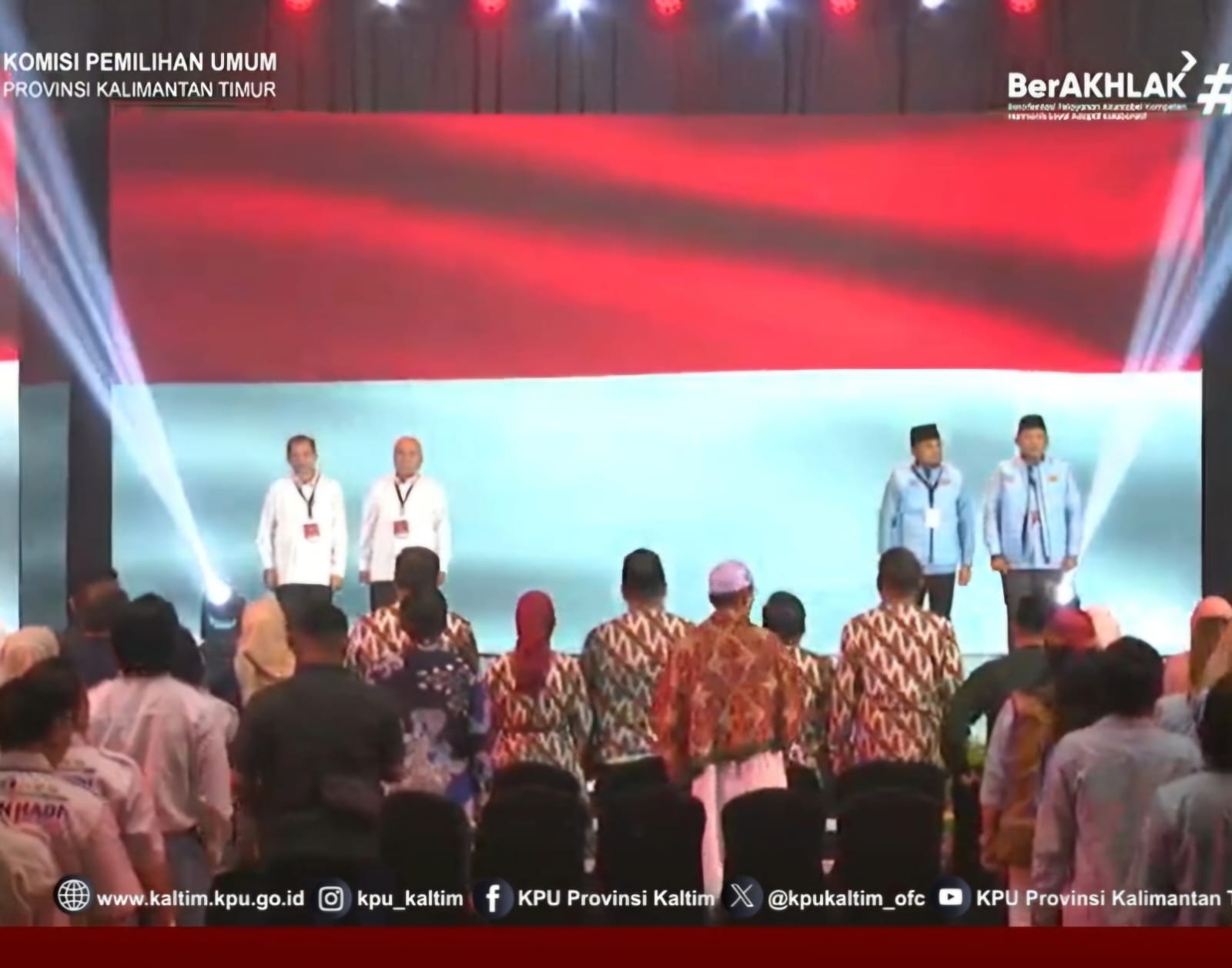 Kedua paslon tampil dalam debat kedua Pilgub Kaltim 2024