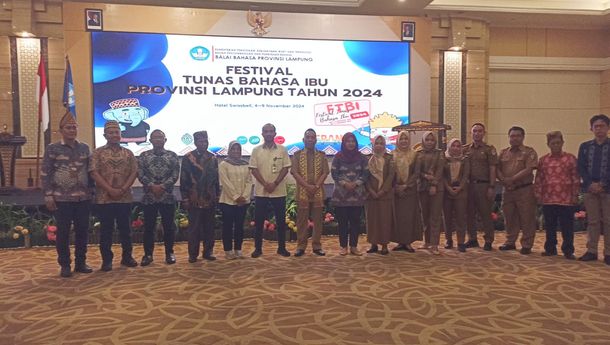 Festival Tunas Bahasa Ibu 2024 Resmi Dibuka di Bandar Lampung