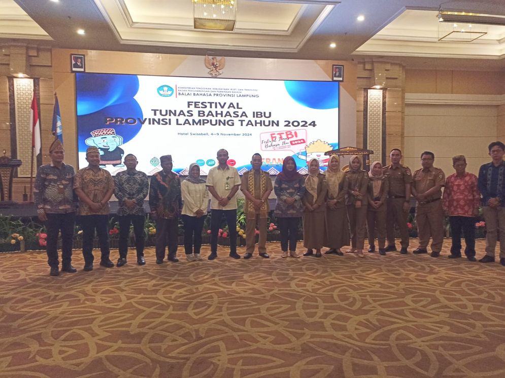 Festival Tunas Bahasa Ibu 2024 Resmi Dibuka di Bandar Lampung