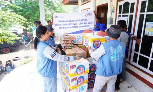 Gerak Cepat BRI Peduli Bantu Korban Terdampak Erupsi Gunung Lewotobi Laki Laki