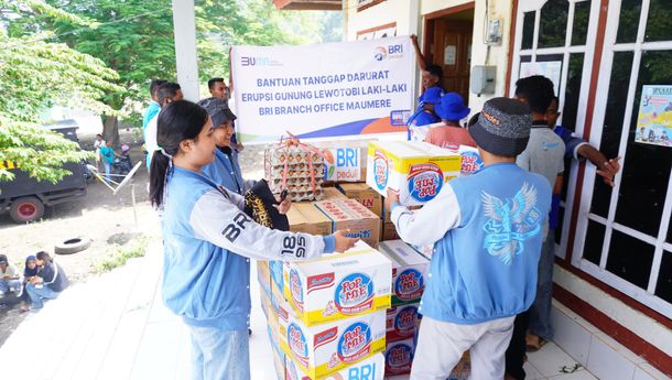 Bantuan Kemanusiaan dari BRI Peduli Dukung Korban Terdampak Erupsi Gunung Lewotobi Laki Laki Agar Cepat Pulih