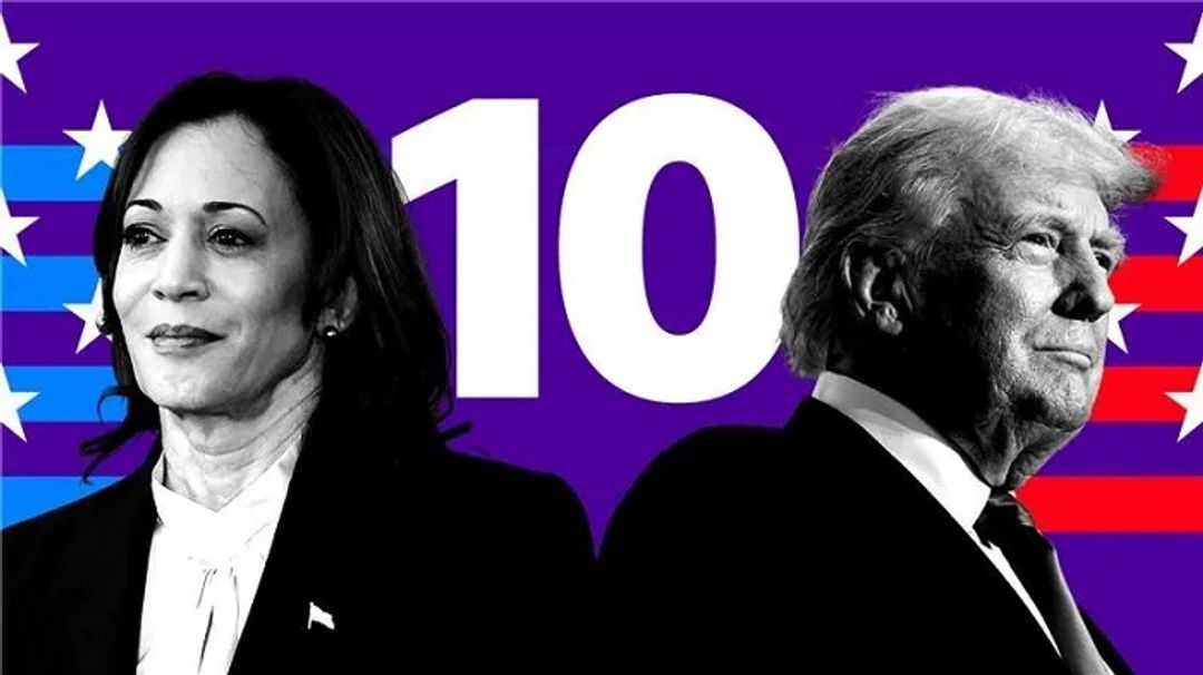 Kamala Harris dan Donald Trump.