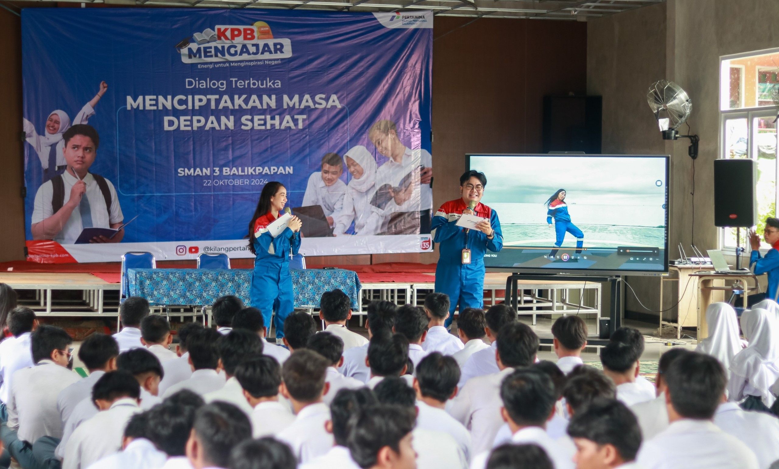 Bongkar Mitos! PT KPB Sosialisasikan Kesehatan Remaja di SMA 3 Balikpapan