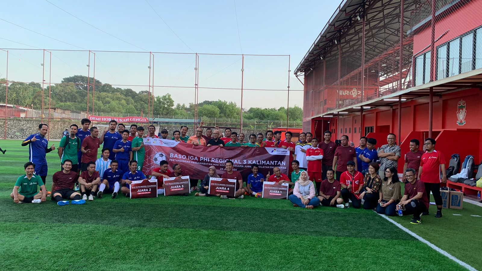 PHI Gelar Mini Soccer Persahabatan, Pererat Hubungan dengan Media di Balikpapan