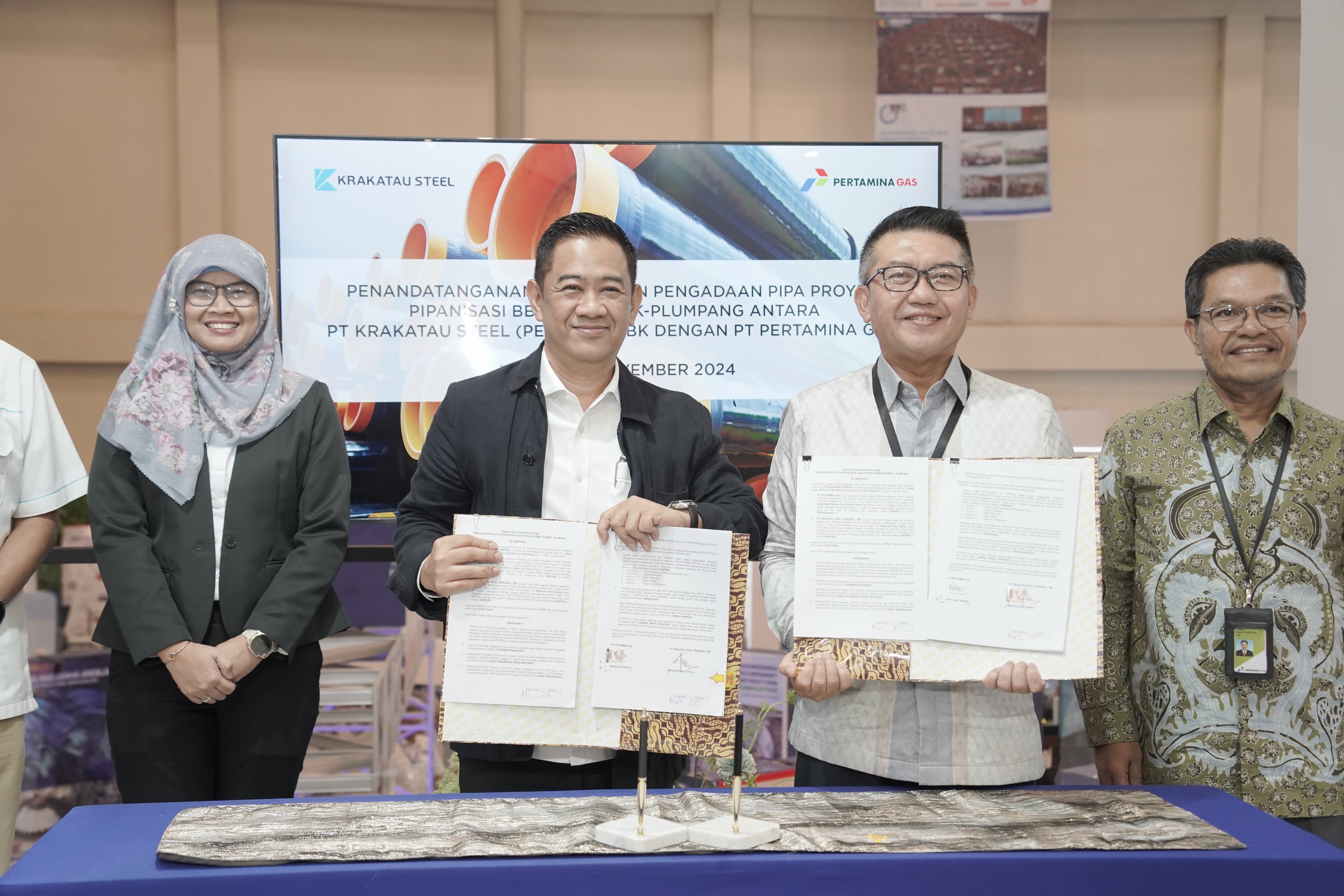 Sinergi BUMN, Krakatau Steel dan Pertagas Jalin Kerjasama Penyediaan Material, Perkuat Infrastruktur Pipanisasi BBM untuk Ketahanan Energi Nasional