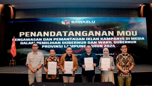 Sinergi Bawaslu, KPU, KI, dan KPID Lampung dalam Pengawasan Kampanye Media untuk Pilkada 2024