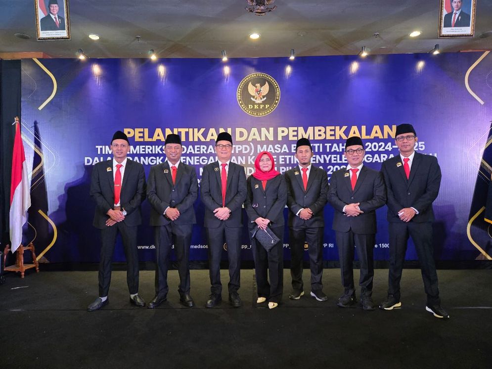 DKPP Lantik 228 Tim Pemeriksa Daerah, Enam Wakil Lampung Siap Jalankan Tugas dengan Integritas.jpg