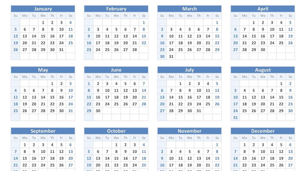 Ilustrasi kalender 2025.