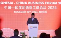 Presiden Prabowo Subianto menghadiri pertemuan bersama sejumlah pengusaha Republik Rakyat Tiongkok (RRT) dalam forum bisnis Indonesia-China di Hotel The Peninsula, Beijing, RRT pada Minggu, 10 November 2024. Foto: BPMI Setpres/Jessica