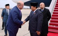 Presiden Prabowo Subianto kala tiba di Amerika Serikat.