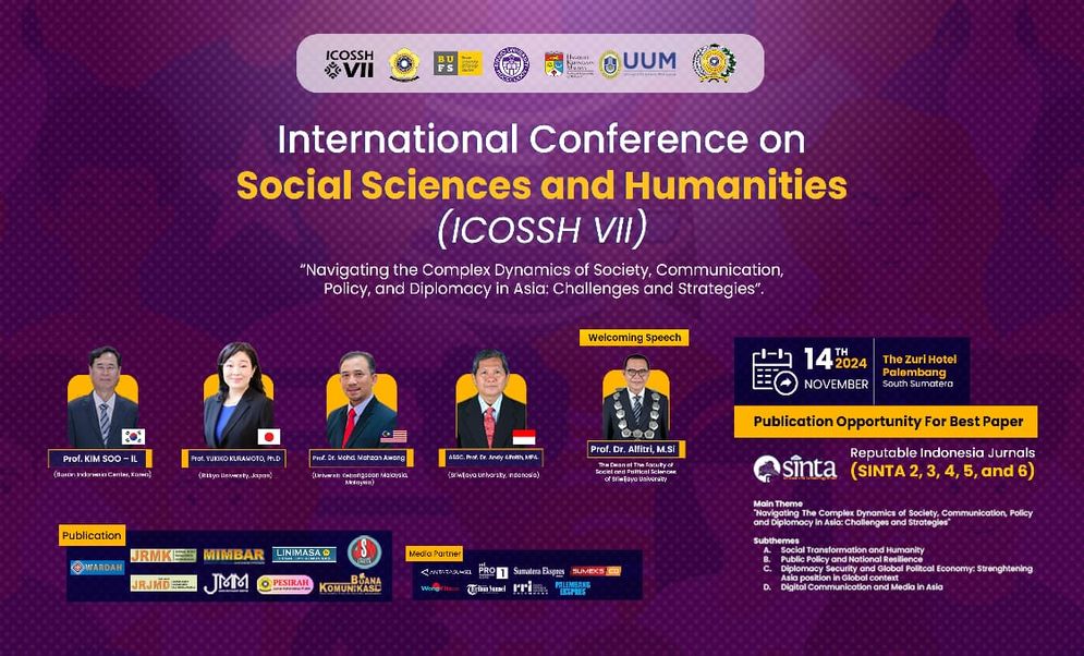 FISIP Universitas Sriwijaya Siap Gelar International Conference on Social Sciences and Humanities ke-7