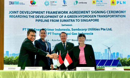 TGI Tandatangani Kerjasama Pembangunan Pipa Hidrogen Indonesia-Singapura