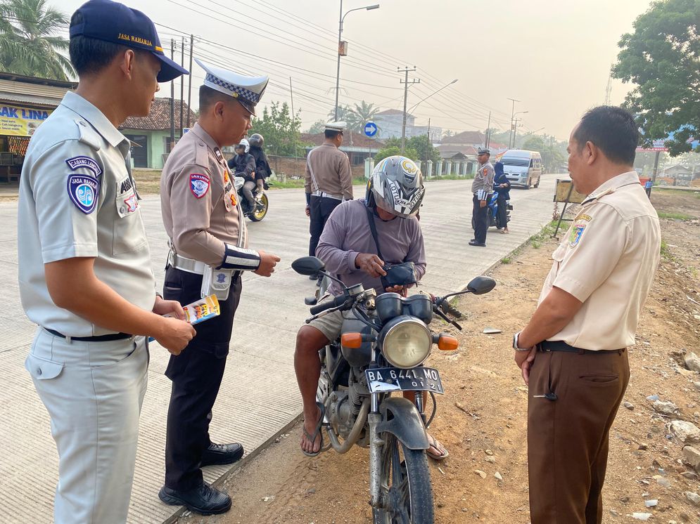 Jasa Raharja Bersama Mitra Laksanakan Operasi Gabungan Upaya Tingkatka  Tertib Berlalu Lintas