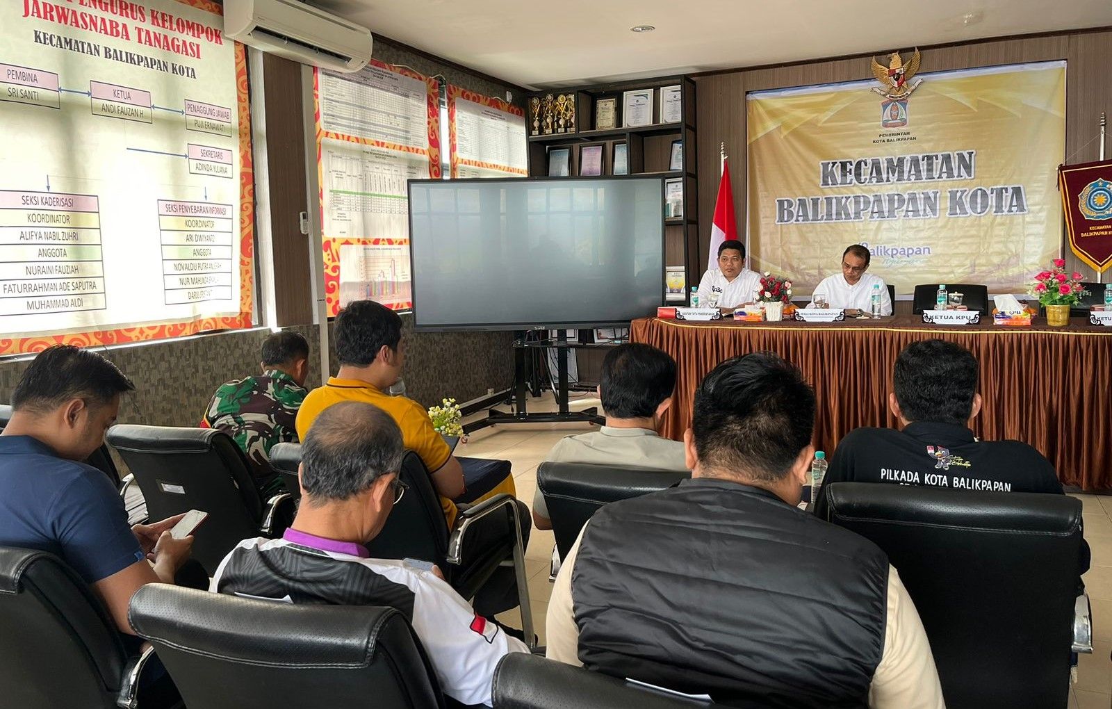 Pastikan Kesiapan Pilkada, Pjs Wali Kota Rakor di Kecamatan Balikpapan Kota