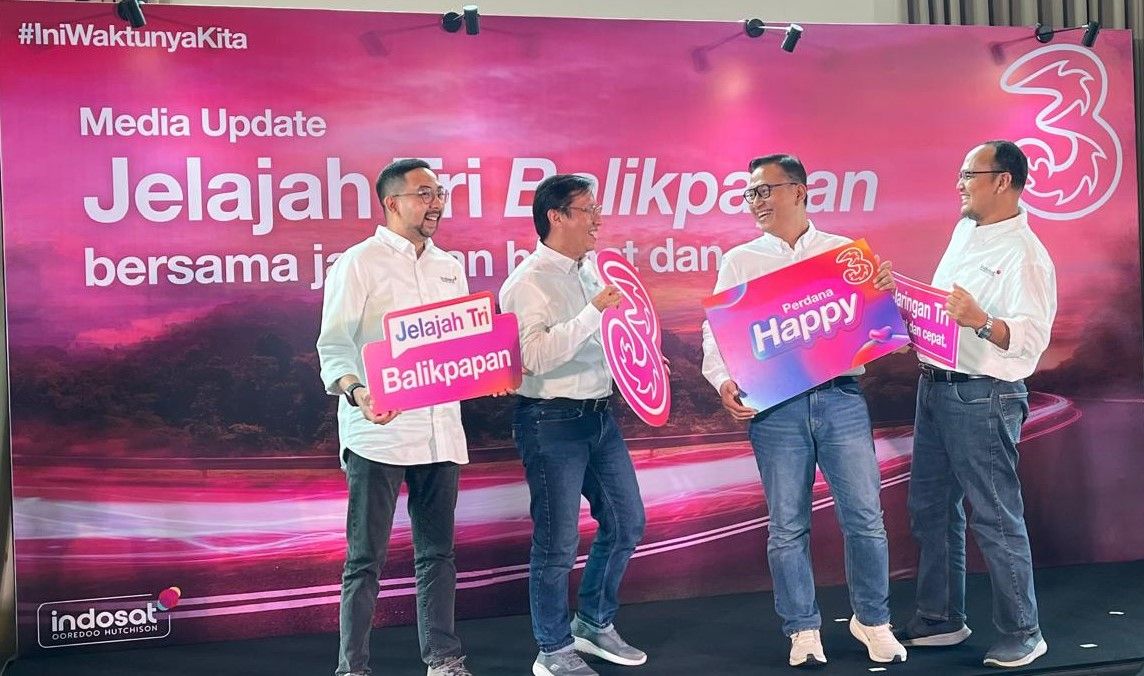 Jangkau 100 Persen ke Pelosok, Tri Hadirkan Jaringan Lebih Cepat dan Hemar di Balikpapan 